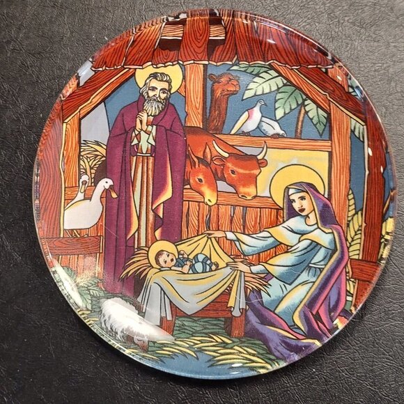 Nativity Scene Plate by Decoplates of Albuquerque - Picture 1 of 5